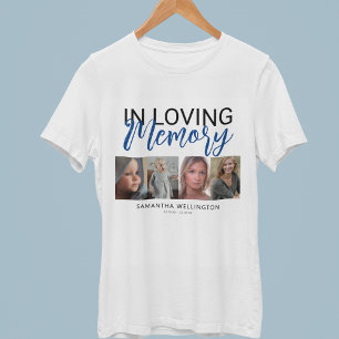 Stylish 4 Photo Memorial  T-Shirt