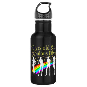 STYLISH 50 AND FABULOUS 50TH BIRTHDAY DESIGN 532 ML WATER BOTTLE