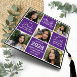 Stylish 5 Photo Collage Graduate Inspirational  Graduation Cap Topper<br><div class="desc">Celebrate your graduate with these modern and elegant photo collage graduation cap topper. Customize with 5 of your favourite senior or college photos, and personalize with monogram initial, name, graduating year, high school or college name. Inspirational quote: "Take Pride in how far you have come, Have Faith in how far...</div>