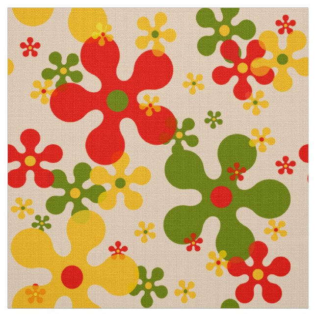 stylish  60s 70s retro mod fabric (Swatch)