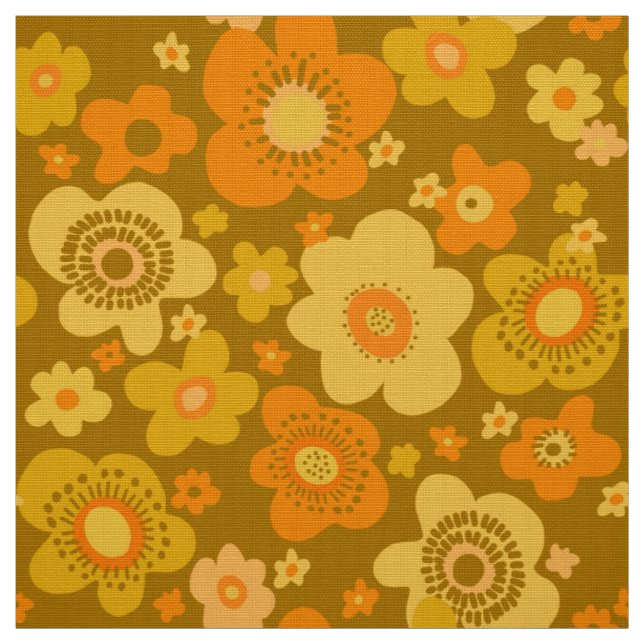 stylish  60s 70s retro mod fabric (Swatch)