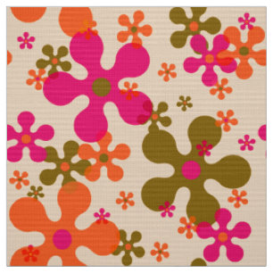 stylish 60s 70s retro mod fabric