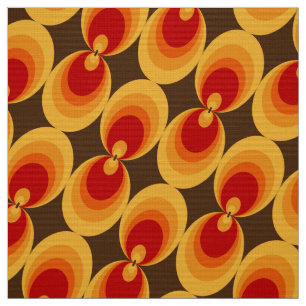 stylish 70s 60s retro mod fabric