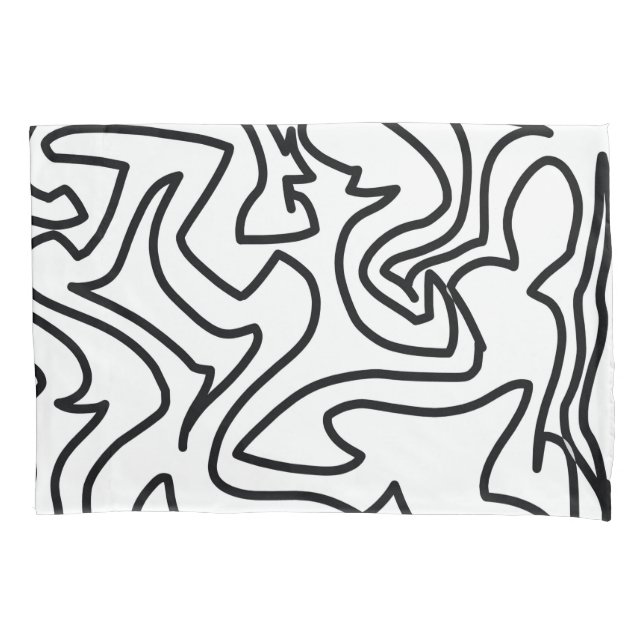 Stylish Abstract Art Pillowcase (Front)