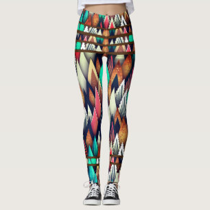 Stylish Abstract Colours Look  Leggings