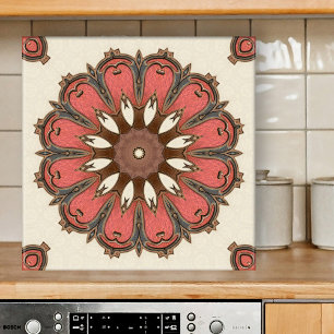 Stylish Abstract Geometric Art Ceramic Tile