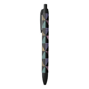 Stylish Abstract Geometric Print – Modern Trendy Black Ink Pen