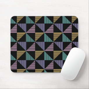 Stylish Abstract Geometric Print – Modern Trendy Mouse Pad