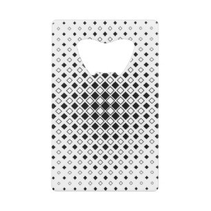 Stylish Abstract Optical Illusion Bar Tool & Groom Credit Card Bottle Opener