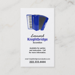 Stylish Accordion Business Card