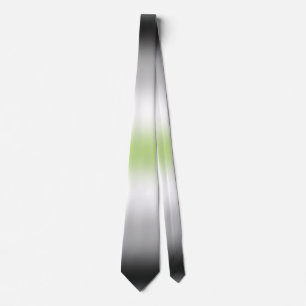 Stylish Agender Pride Tie, Agender Pride Flag Tie