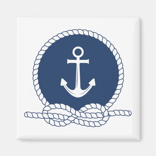 Stylish Anchor And Rope Magnet (Front)