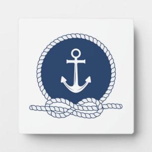 Stylish Anchor And Rope Plaque