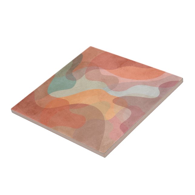 Stylish and Colourful Artistic Pattern Tile (Side)