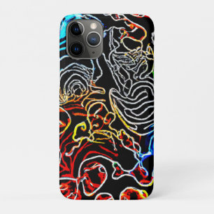 Stylish and Colourful Neon Patterns Shape iPhone 11 Pro Case