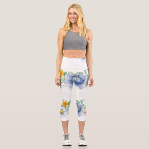 Stylish and Comfy Floral Capri Leggings for Women
