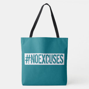 Stylish and Cool No Excuses Gym Tote Bag