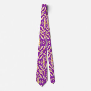 Stylish and Elegant Gold Marble Texture pattern Tie
