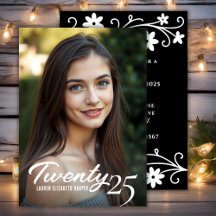 Stylish And Elegant Photo And Year Graduation