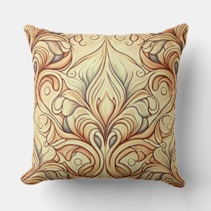 Stylish and Elegent Modern Art Nouveau  Throw Pillow
