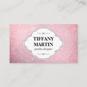 Stylish and Fancy Glitter Business Card