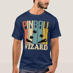 Stylish and Fun Arcade Game Pinball Wizard Design T-Shirt
