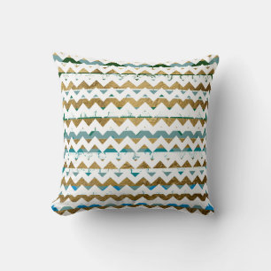 stylish and modern trendy chevron themed throw pillow