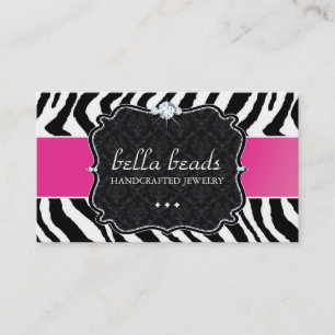 Stylish and Modern Zebra Print  Business Card