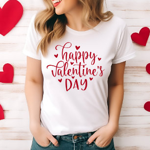 Stylish and Trendy Happy Valentine's Day In Red T-Shirt