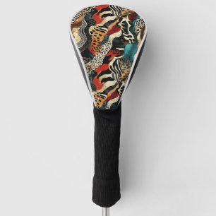 Stylish Animal Print Fusion Design Golf Head Cover