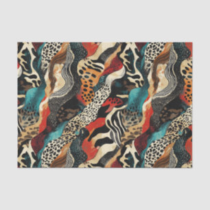 Stylish Animal Print Fusion Design  Tissue Paper