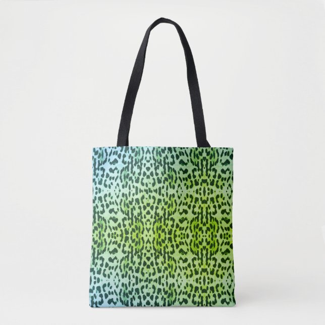 Stylish animal print tote bag (Front)