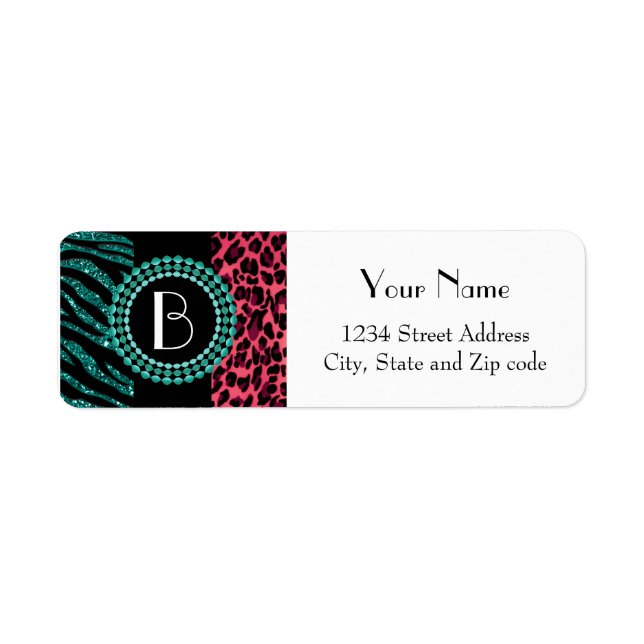 Stylish Animal Prints Zebra et Leopard Patterns (Devant)
