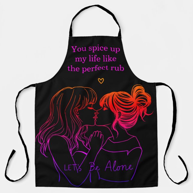 Stylish aproned women bond over BBQ Apron (Front)