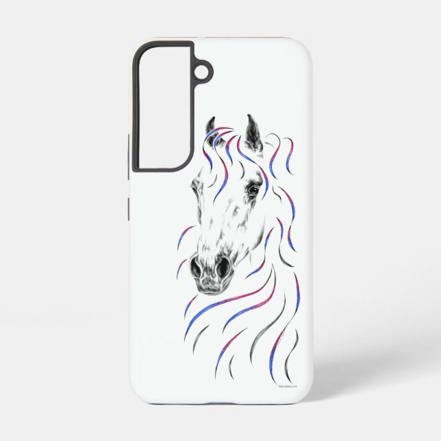 Stylish Arabian Horse Samsung Galaxy S22 Case (Back)