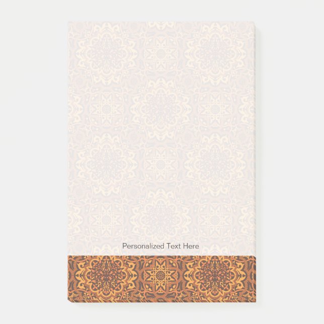 Stylish arabic ornament post-it notes (Front)