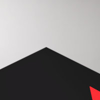 Stylish Art Deco Music Notes Red Black White