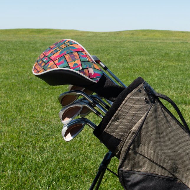 Stylish Art Paint Golf Head Cover (In Situ)