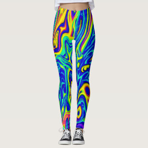 Stylish Art Pattern Forms Leggings