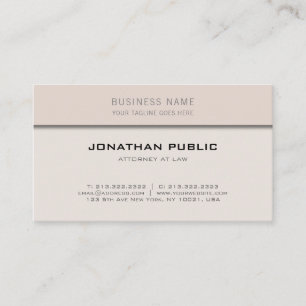 Stylish Attorney At Law Office Lawyer Elegant Top Business Card