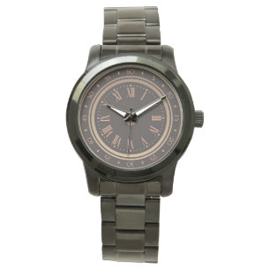 Stylish Attractive Oversized Black Bracelet   Watch