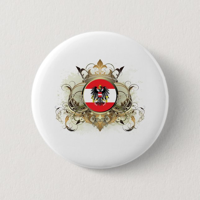Stylish Austria 2 Inch Round Button (Front)
