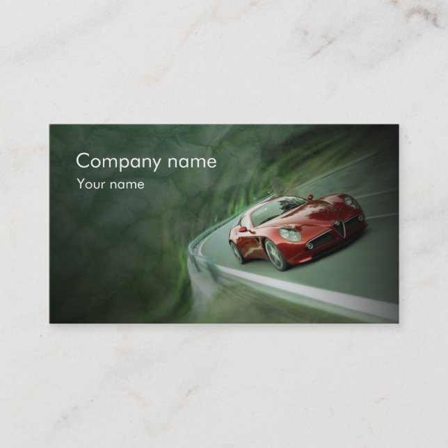 Stylish automotive business card (Front)
