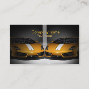 Stylish automotive business card