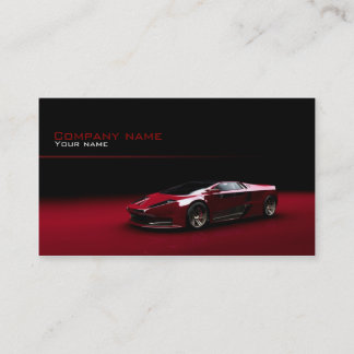 Stylish automotive business card