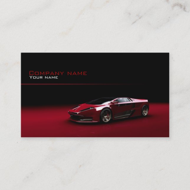 Stylish automotive business card (Front)