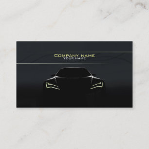 Stylish automotive business card