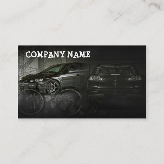 Stylish automotive business card (Front)