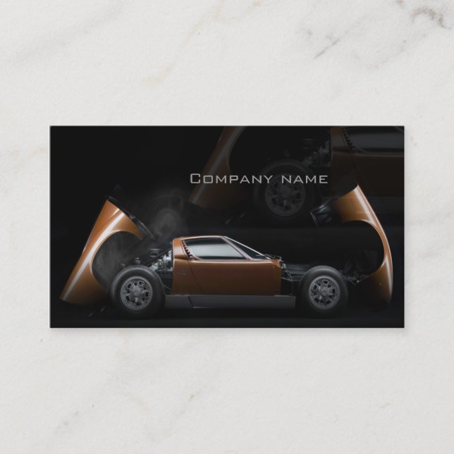 Stylish automotive business card (Front)