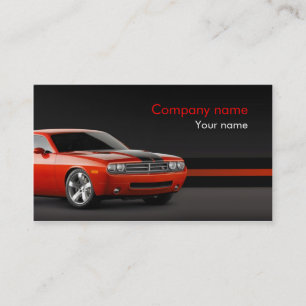 Stylish automotive business card